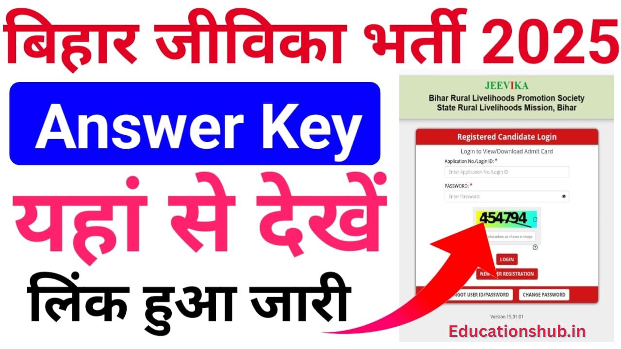 Bihar Jeevika Answer Key 2025