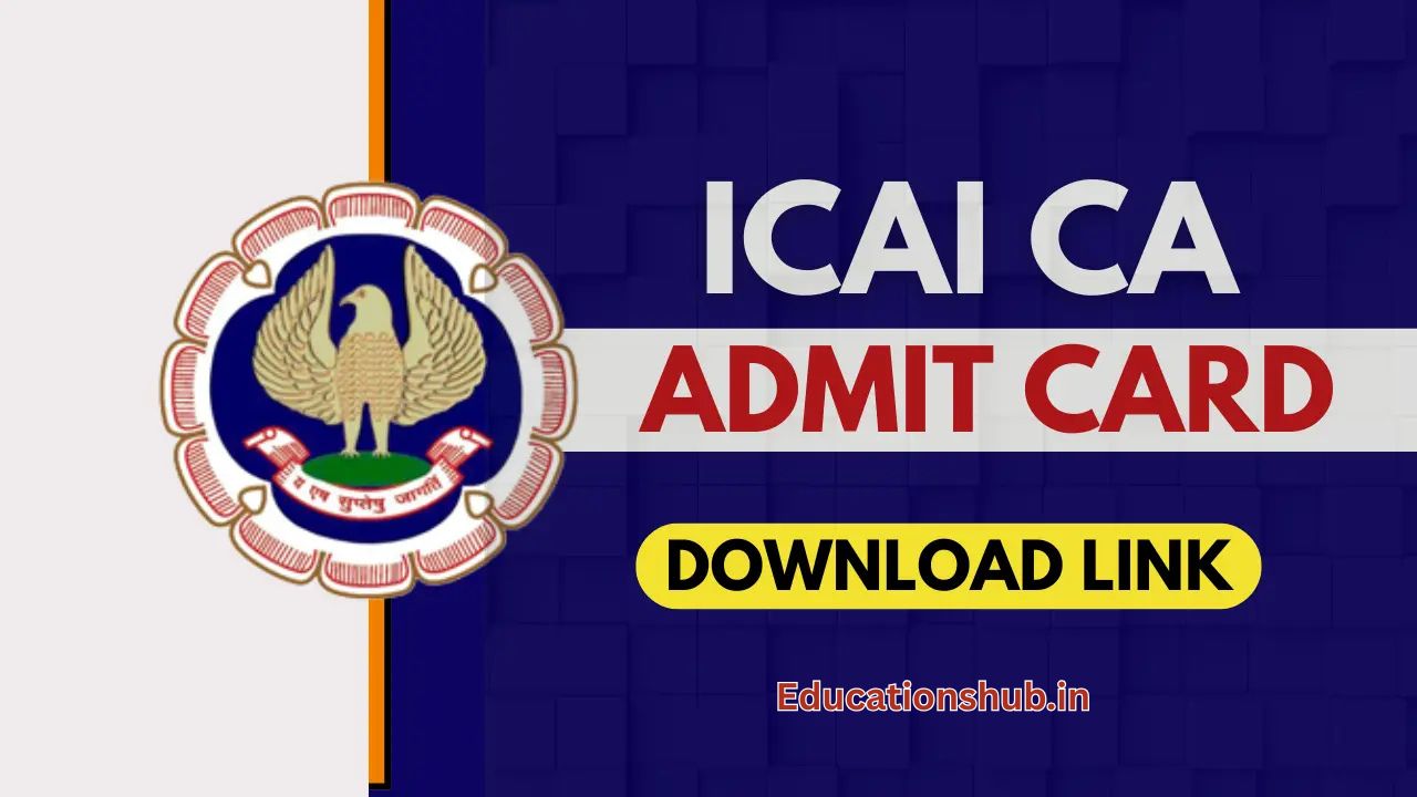 ICAI CA January 2026 Admit Card