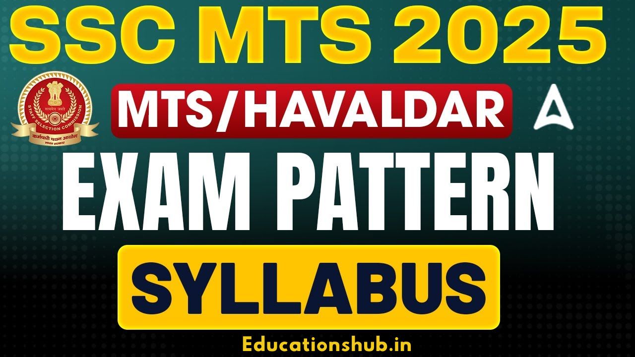 SSC MTS Syllabus 2025 & Exam Pattern