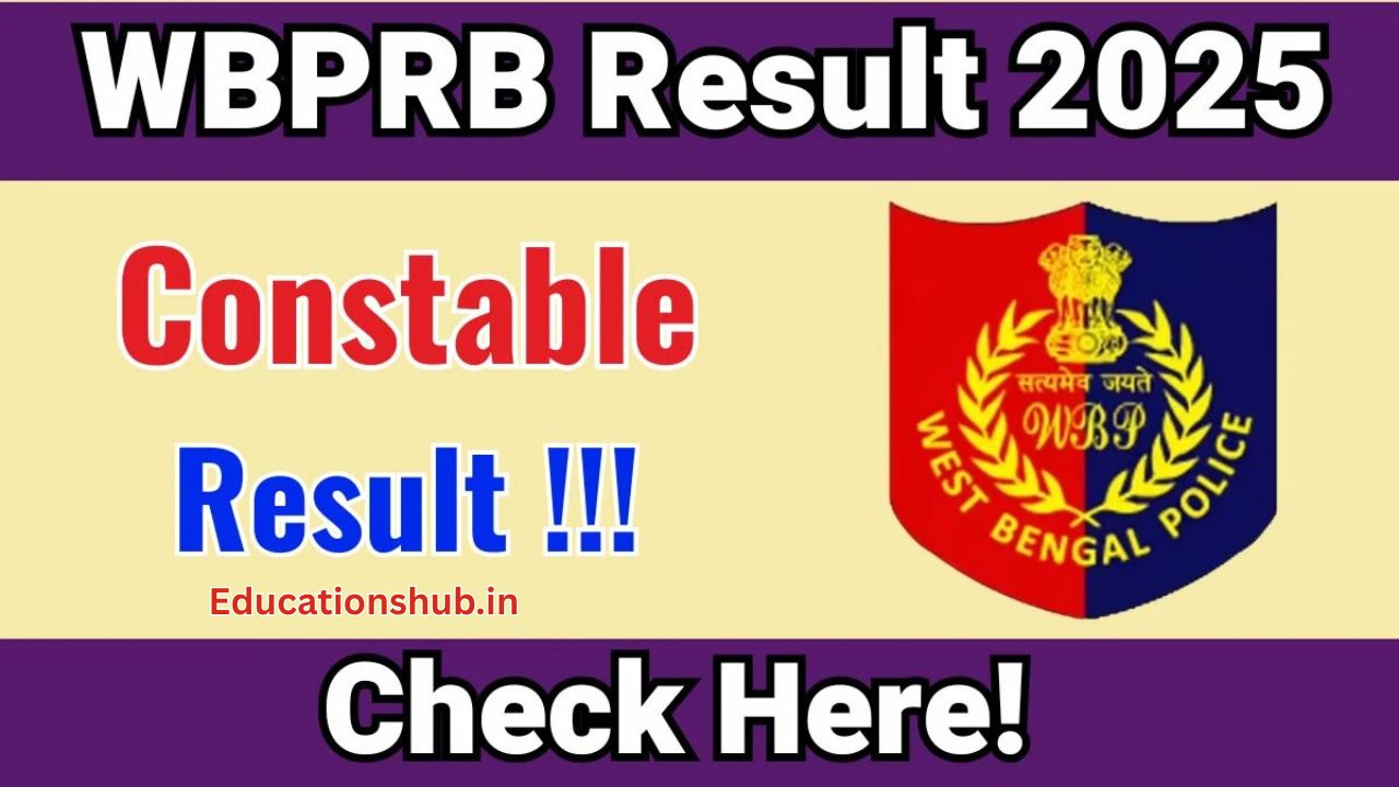 WBP Constable Result 2025