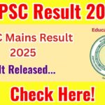 APSC Mains Result 2025