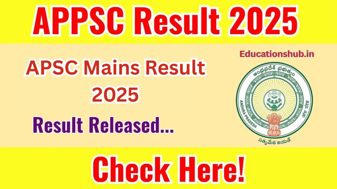 APSC Mains Result 2025