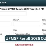 UPMSP Result 2026 OUT NOW