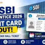 SBI Apprentice Admit Card 2026 Out Download Hall Ticket Exam Date 7150 Vacancies