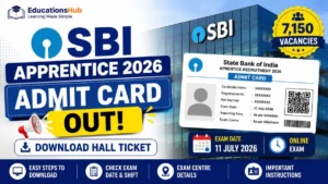 SBI Apprentice Admit Card 2026 Out: Download Hall Ticket, Exam Date & Direct Link