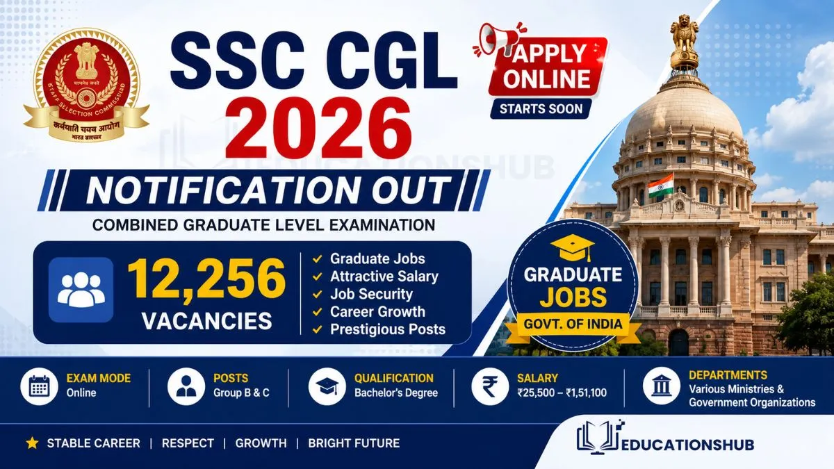 SSC CGL 2026 Notification Apply Online Eligibility Vacancy Exam Date